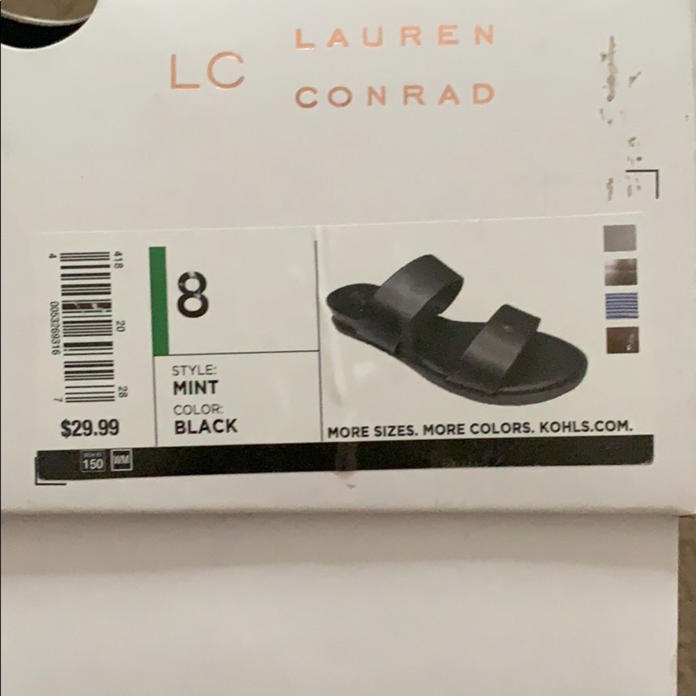 LC black sandals